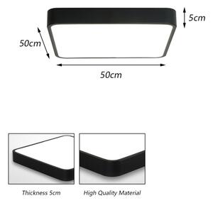 Brilagi - Plafoniera LED POOL SQUARE LED/48W/230V 50x50 cm nera