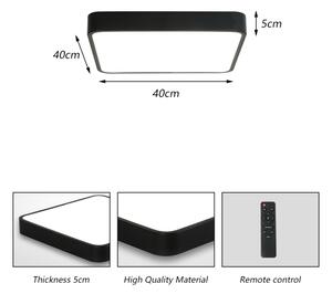 Brilagi - Lampada dimmerabile POOL SQUARE LED/36W/230V 3000-6000K 40x40 cm nera+DO