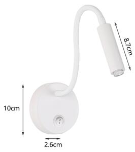 Brilagi - Lampada da parete flessibile a LED dimmerabile MAYA 1xG9/4W/230V bianco