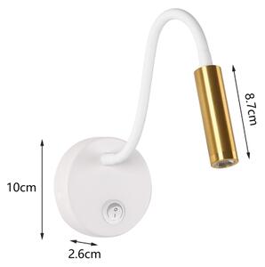 Brilagi - LED Lampada flessibile da muro MAYA LED/3W/230V 4000K bianco/oro