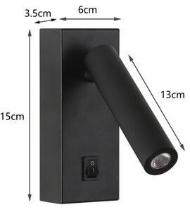 Brilagi - Luce Spot da parete a LED MAYA LED/3W/230V 4000K nero