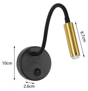 Brilagi -LED Lampada da parete flessibile dimmerabile MAYA 1xG9/4W/230V nero/oro