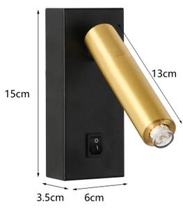 Brilagi - Luce Spot da parete LED dimmerabile MAYA 1xG9/4W/230V nero/oro