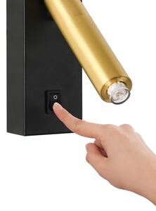Brilagi - Luce Spot da parete LED dimmerabile MAYA 1xG9/4W/230V nero/oro
