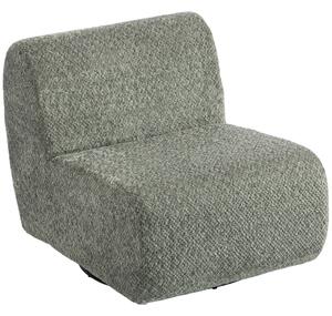HOMCOM Poltrona lounge girevole in ciniglia con seduta ampia, grigio | Aosom Italy