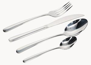 Set di 16 posate lucide Aura, 4 persone