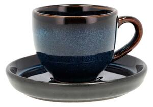 Tazzina per espresso nera/blu in ceramica 70 ml Gastro Dark Blue/Black – Bitz