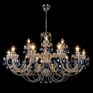 Wranovsky JWZ166182231 - Lampadario di cristallo a sospensione con catena OCEAN 18xE14/40W/230V