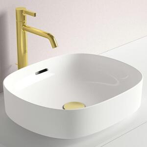 Lavabo da appoggio Ideal Standard Linda-X, 45 cm, senza foro per il rubinetto, con troppofilo