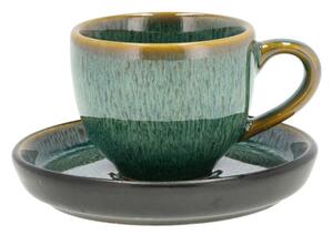 Tazzina per espresso verde in ceramica 70 ml Gastro Green/Black – Bitz