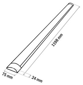 Lampada LED sottopensile QTEC LED/36W/230V 120 cm nero