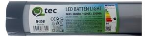 Lampada LED sottopensile QTEC LED/36W/230V 120 cm nero