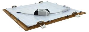 Lampada LED da incasso SQUARE LED/24W/230V 4200K 29,2x29,2 cm marrone