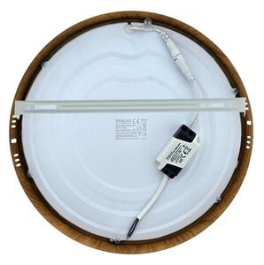 Plafoniera LED RING LED/24W/230V 4200K diametro 28,5 cm marrone