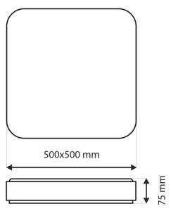 Plafoniera LED dimmerabile UNA LED/60W/230V 2700-6500K + telecomando