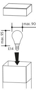 Lampada da esterno GARD 1xE14/60W/230V IP44