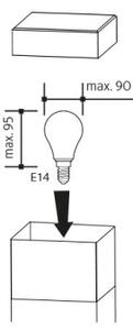 Lampada da esterno GARD 1xE14/60W/230V IP44
