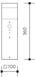 Lampada da esterno GARD 1xE14/60W/230V IP44