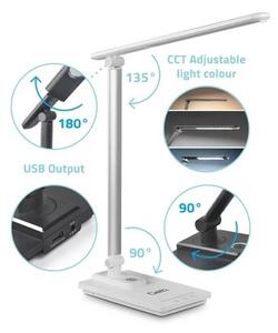 Lampada da tavolo LED dimmerabile USB 9W 230V 3000K/4000K/5500K bianco
