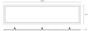 APLED - Pannello LED QUADRA LED/40W/230V IP41 120x30cm