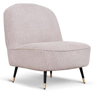 Poltrona Chicca tessuto bouclé beige