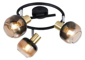 Prezent 27515 - Faretto PEGAS 3xE14/40W/230V nero/fumé