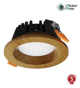 APLED - Lampada LED RONDO WOODLINE LED/3W/230V 3000K diametro 9 cm quercia legno solido