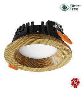 APLED - Lampada LED RONDO WOODLINE LED/3W/230V 3000K diametro 9 cm pino legno solido