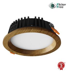APLED - Lampada LED RONDO WOODLINE LED/6W/230V 3000K diametro 15 cm quercia legno solido