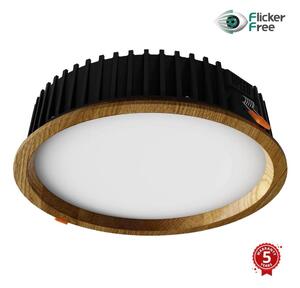 APLED - Lampada LED RONDO WOODLINE LED/18W/230V 3000K diametro 26 cm quercia legno solido