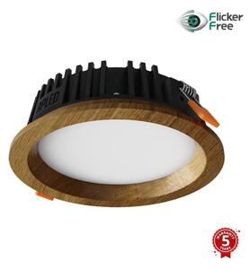 APLED - Lampada LED RONDO WOODLINE LED/6W/230V 4000K diametro 15 cm quercia legno solido