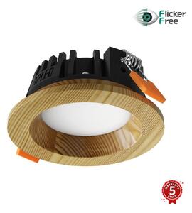 APLED - Lampada LED RONDO WOODLINE LED/3W/230V 4000K diametro 9 cm pino legno solido