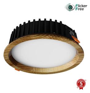 APLED - Lampada LED RONDO WOODLINE LED/12W/230V 4000K diametro 20 cm cenere legno solido