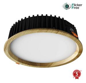 APLED-Lampada LED RONDO WOODLINE LED/18W/230V 3000K diametro 26 cm pino legno solido