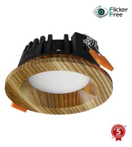 APLED - Lampada LED RONDO WOODLINE LED/3W/230V 4000K diametro 9 cm cenere legno solido