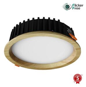 APLED-Lampada LED RONDO WOODLINE LED/12W/230V 3000K diametro 20 cm pino legno solido