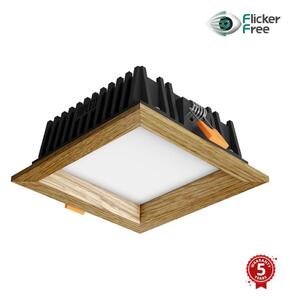 APLED - Lampada LED SQUARE WOODLINE LED/6W/230V 4000K 12x12 cm quercia legno solido