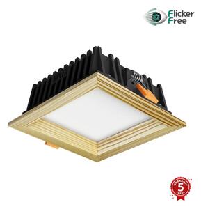 APLED -Lampada LED SQUARE WOODLINE LED/6W/230V 4000K 12x12 cm pino legno solido