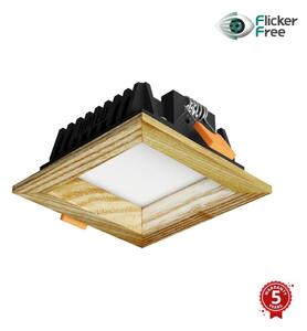 APLED - Lampada LED SQUARE WOODLINE LED/3W/230V 3000K 9x9 cm cenere legno solido