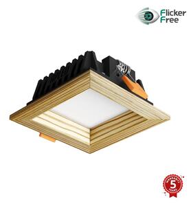 APLED - Lampada LED SQUARE WOODLINE LED/3W/230V 3000K 9x9 cm pino legno solido