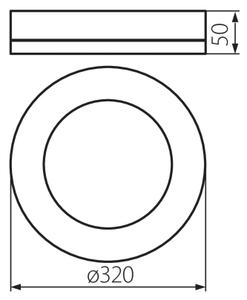 Kanlux 31491 - Plafoniera LED da esterno TURA LED/24W/230V 4000K IP54 nero