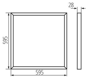 Kanlux 31173 - Pannello a plafone LED BAREV LED/40W/230V 4000K 60x60 cm