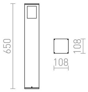 RED - Design Rendl - R10433 - Lampada da esterno PONDER 1xE27/18W/230V IP44 nera