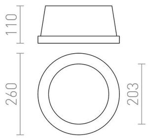 RED - Design Rendl - R10444 - Faretto da incasso MIA 2xE27/40W/230V