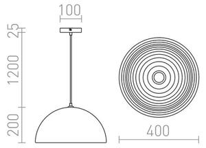 RED - Design Rendl - R11766 - Lampadario su filo CARISSIMA 1xE27/42W/230V
