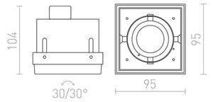 RED - Design Rendl- R12052 - Lampada da incasso ELECTRA 1xGU10/50W/230V