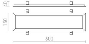 RED - Design Rendl - R12061 - Faretto LED da incasso STRUTTURA LED/22W/230V