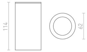 RED - Design Rendl - R12043 - Faretto MOMA 1xGU10/35W/230V bianco