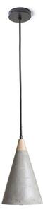 RED - Design Rendl - R12380 - Lampadario su corda HEIDI 1xE27/28W/230V cemento/legno
