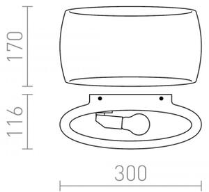 RED - Design Rendl - R12365 - Applique VERITA 1xE27/33W/230V bianco